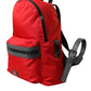 Dolce & Gabbana Elegant Red Nylon-Leather Backpack