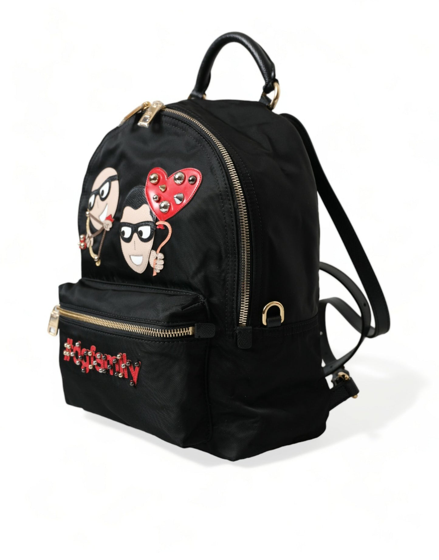 Dolce & Gabbana Elegant Embellished Black Backpack