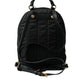 Dolce & Gabbana Elegant Embellished Black Backpack