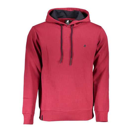 U.S. Grand Polo Chic Pink Hooded Sweatshirt with Embroidery Detail