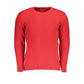 U.S. Grand Polo Elegant Twisted Crew Neck Sweater in Pink