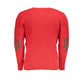 U.S. Grand Polo Elegant Twisted Crew Neck Sweater in Pink