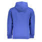 U.S. Grand Polo Chic Blue Hooded Fleece Sweatshirt with Embroidery