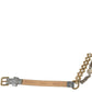 Dolce & Gabbana Blue Braided Gold Brass Chain Waist Belt