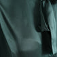 Dolce & Gabbana Dark Green Silk Ascot Collar Blouse Top