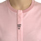 Dolce & Gabbana Pink Floral Print Cotton Short Sleeves T-shirt