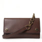 Dolce & Gabbana Elegant Leather Shoulder Bag in Rich Brown