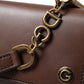 Dolce & Gabbana Elegant Leather Shoulder Bag in Rich Brown