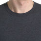 Dolce & Gabbana Dark Gray Cotton Crew Neck T-shirt