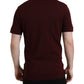 Dolce & Gabbana Maroon Collared Short Sleeves Polo T-shirt