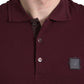 Dolce & Gabbana Maroon Collared Short Sleeves Polo T-shirt