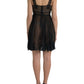 Dolce & Gabbana Elegant Chiffon Silk Blend Mini Dress