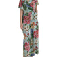 Dolce & Gabbana Elegant Floral Silk Crepe Jumpsuit