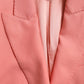 Dolce & Gabbana Pink Polyester Single Breasted Blazer Jacket