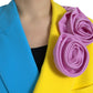 Dolce & Gabbana Multicolor Patchwork Floral Appliques Coat Jacket