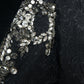 Dolce & Gabbana Black Crystal Embellished Overcoat Jacket