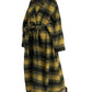 Dolce & Gabbana Yellow Checkered Long Sleeve Coat Jacket