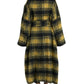 Dolce & Gabbana Yellow Checkered Long Sleeve Coat Jacket