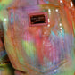 Dolce & Gabbana Multicolor Tie Dye Sequined High Waist Cropped Pants