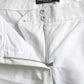 Dolce & Gabbana White Cut Out Cotton Mid Waist Cropped Pants