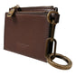 Dolce & Gabbana Brown Leather Zip Logo Keyring Coin Purse Keyring Wallet Mens Wallet