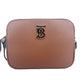 Burberry Small Leather Tan Camera Crossbody TB Logo Bag