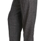 Dolce & Gabbana Elegant Gray Wool-Blend Trousers