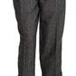 Dolce & Gabbana Elegant Gray Wool-Blend Trousers