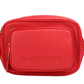 Burberry Small Branded Bright Red Grainy Leather Camera Crossbody Bag