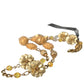 Dolce & Gabbana Crystal Flower Filigree Gold Brass Statement Necklace