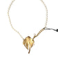 Dolce & Gabbana Gold Brass Crystal Pearl Tree Pendant Charm Necklace