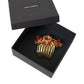 Dolce & Gabbana Gold Brass Crystal Heart Floral Hair Comb