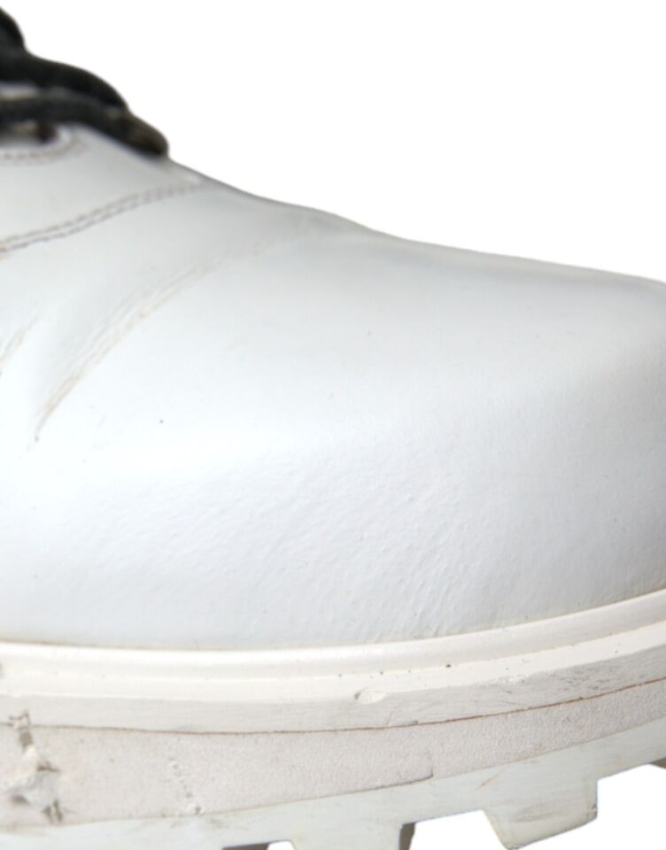 Dolce & Gabbana Pristine White Italian Ankle Boots