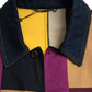 Dolce & Gabbana Multicolor Patchwork Cotton Collared Jacket