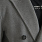 Dolce & Gabbana Gray Double Trench Coat Cashmere Jacket