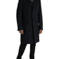 Dolce & Gabbana Black Wool Cashmere Trench Coat Jacket