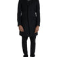 Dolce & Gabbana Black Single Breasted Trench Coat Jacket