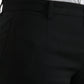 Dolce & Gabbana Black Wool Stretch Men Skinny Pants