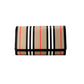 Burberry Hannah Icon Stripe Archive Black E-Canvas Leather Wallet Crossbody Bag