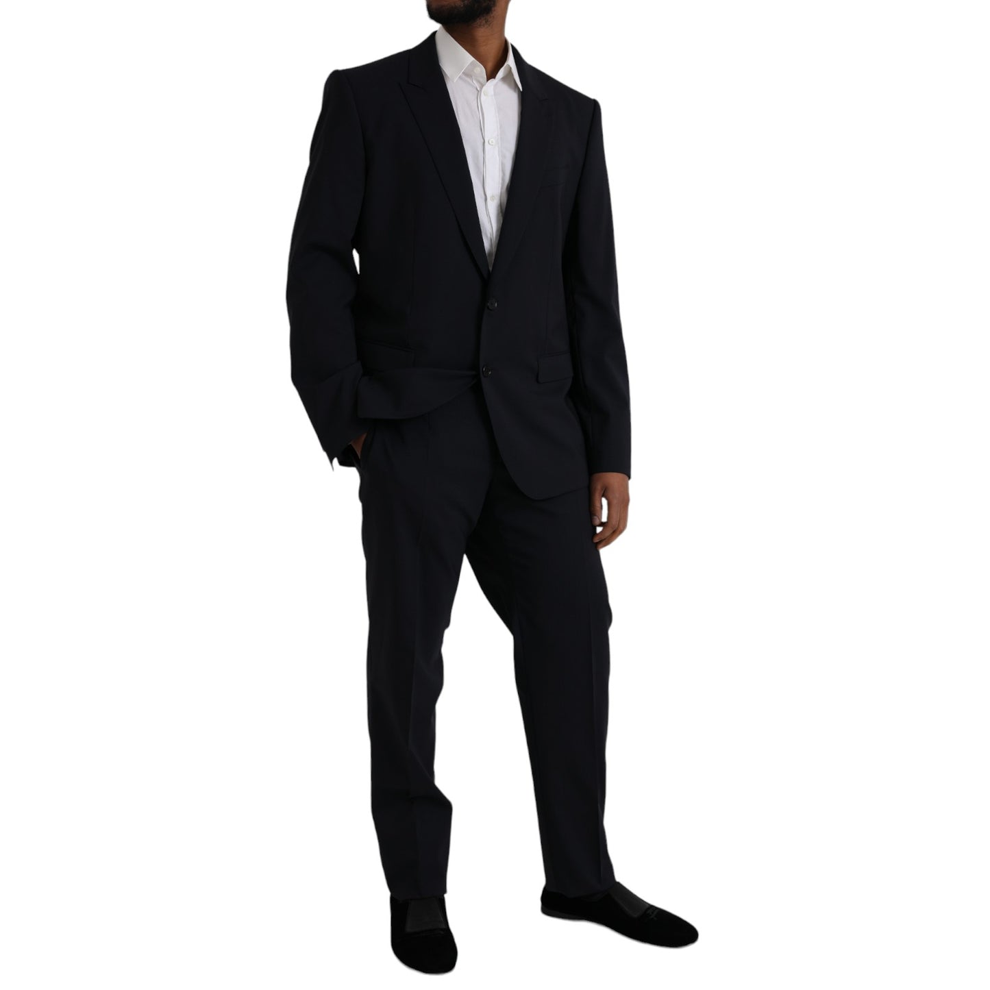 Dolce & Gabbana Blue MARTINI Wool Formal 2 Piece Suit