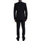 Dolce & Gabbana Blue Fantasy MARTINI Formal 3 Piece Suit