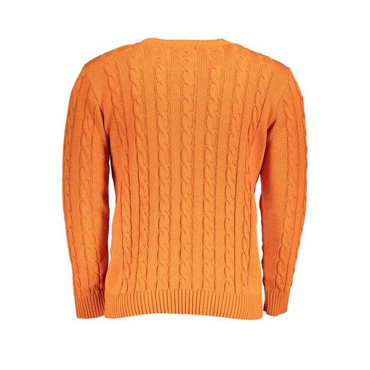 U.S. Grand Polo Orange Fabric Sweater