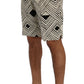 Dolce & Gabbana Chic Striped Casual Shorts - Hemp & Linen Blend