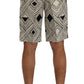 Dolce & Gabbana Chic Striped Casual Shorts - Hemp & Linen Blend