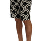 Dolce & Gabbana Chic Black & White Patterned Linen Shorts