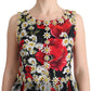 Dolce & Gabbana Floral Maxi Gown with Sunflower Print and Crystals