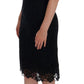 Dolce & Gabbana Elegant Black Knee-Length Sheath Dress