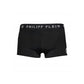 Philipp Plein Black Polyamide Men Swimwear