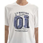 La Martina Equestrian Chic White Cotton Tee