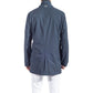 People Of Shibuya Blue Recycled Polyester Men Trench Coat